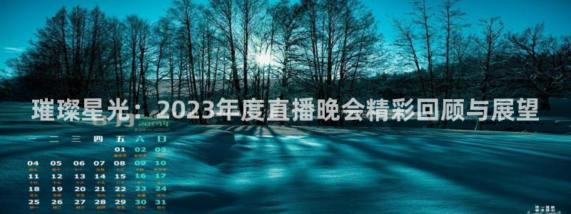 jrs黑白直播体育下载：璀璨星光：2023年度直播晚会精彩回顾与展望