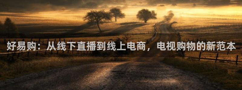 黑白体育直播app下载满20即提.火速到达.top：好易购：从线下直播到线上电商，电视购物的新范本
